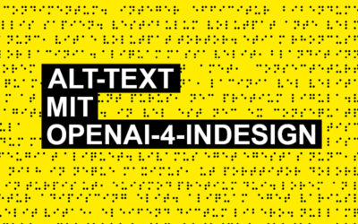 Alternativtexte für Bilder in InDesign – mit KI